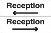 Reception Sign (With Arrow)