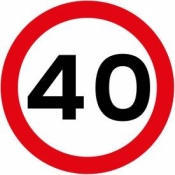 40 mph road sign (670)