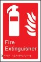 Braille and Tactile Sign Fire extinguisher