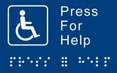 Braille and Tactile Sign Press for help