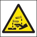 Corrosive symbol sign