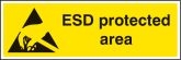 ESD protected area sign