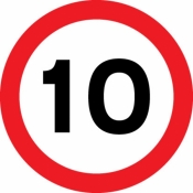 10 mph Sign (670)