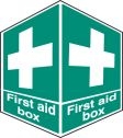 First aid box projecting sign