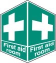 First aid room projecting sign