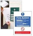 General fire action Editable Sign