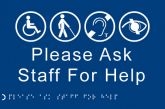 Please ask staff for help sign