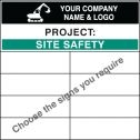 Personalised bespoke site safety board