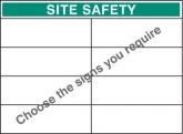 Standard bespoke site safety board