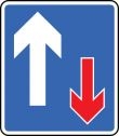 Vehicle priority road sign (811)