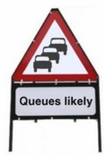 Queues Likely Triangle Sign With Suppementary Plate