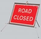Road Closed Fold Up Sign