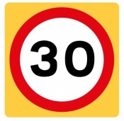 30mph High Visibility Road Sign (670)