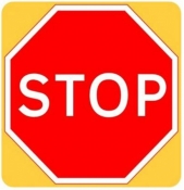 STOP High Visibility Road Sign (601.1)