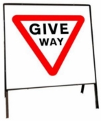 Give Way Self Standing Sign
