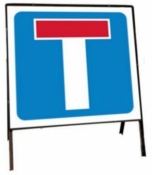 No Through Road Temporary Self Standing Sign