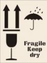 Fragile Keep Dry Reusable Laser Cut Stencils