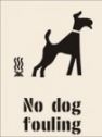 No Dog Fouling Reusable Laser Cut Stencils