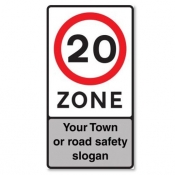 Custom 20mph Zone Sign (674)