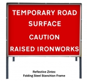 Temporary Road Surface Raised Ironworks