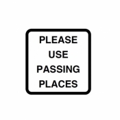 Please use passing places