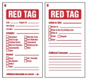 6S Red Tags 80x150mm c/w cable ties