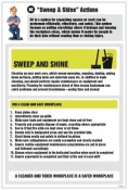 6S Sweep & Shine Actions Information Poster 400x600mm rigid Plastic
