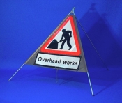 Men at Work Overhead Works Fold up Sign (7001.1.9)