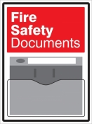 Fire Safety Document Holder on 10mm Foam PVC 450x600mm