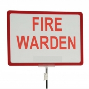 Fire Warden Handheld sign