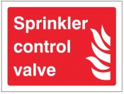 Sprinkler control valve Sign
