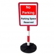 No Parking Parking Space Reserved Freestanding Sign