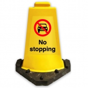 No Stopping Sign Cone