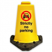 Strictly No Parking Sign Cone