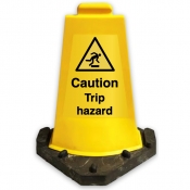 Caution Trip Hazard Sign Cone