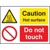 Caution hot surface do not touch Sign (4237)