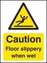 Caution floor slippery when wet Sign (4287)
