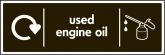 Used Engine Oil Recycling Signs