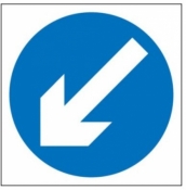 Keep Left Sign (610)