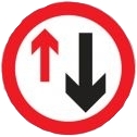 Priority To Oncoming Traffic Sign (615)