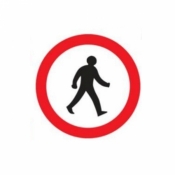 No Pedestrians Sign (625.1)