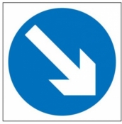Keep Right Sign (610)