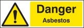 Danger asbestos Sign