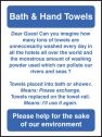 Bath & hand towels Sign