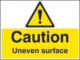Caution uneven surface Sign