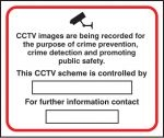 CCTV crime prevention and public safety sign