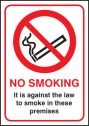 No Smoking it is against the law Sign