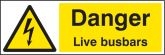 Danger live busbars sign