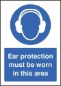 Ear protection must be worn sign (A5)