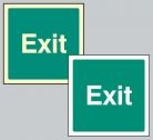 Exit (text only) sign